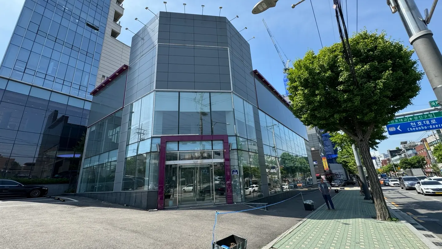 210평 아차산역사거리 메인코너 통건물 주차장넓은 팝업자리